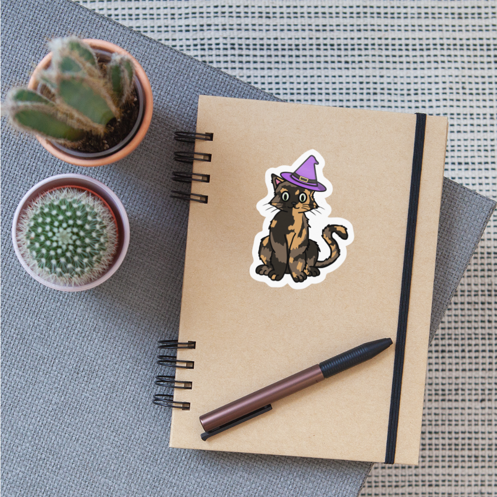 Blair the Witch Cat Sticker - white glossy