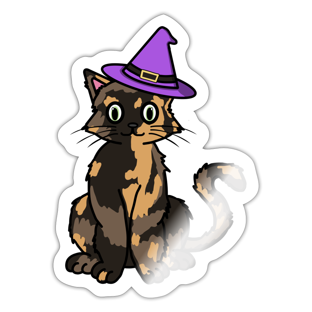 Blair the Witch Cat Sticker - white glossy