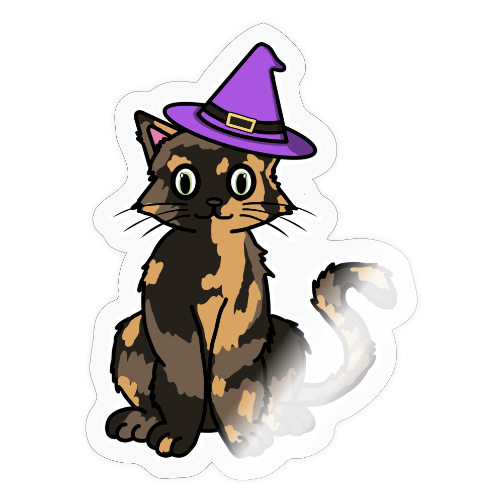 Blair the Witch Cat Sticker - transparent glossy