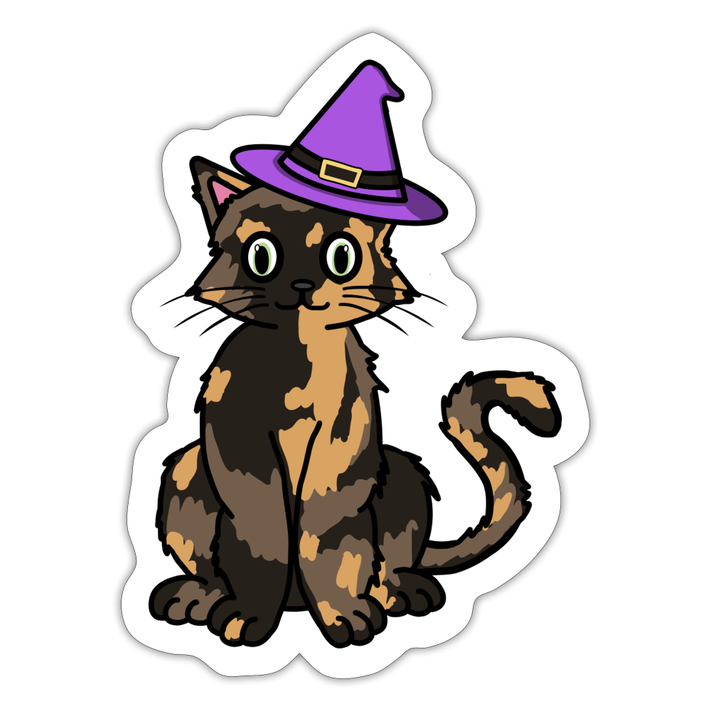 Blair the Witch Cat Sticker - white matte