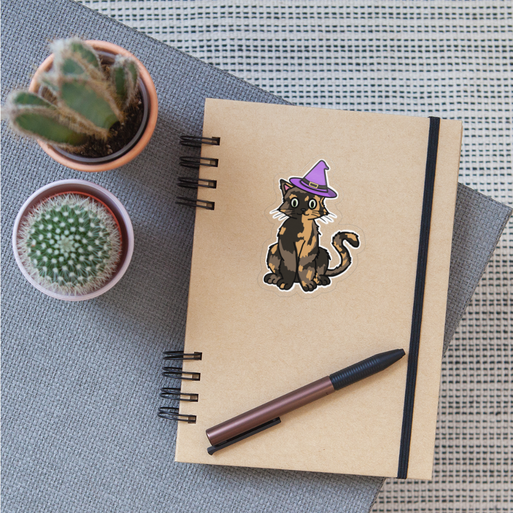 Blair the Witch Cat Sticker - transparent glossy