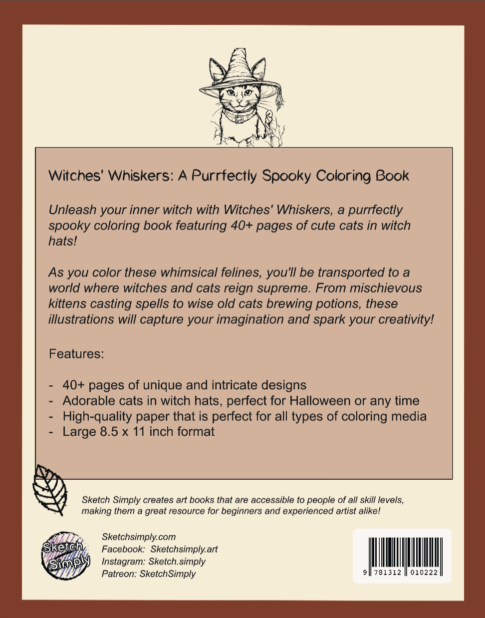 Witches Whiskers Coloring Book