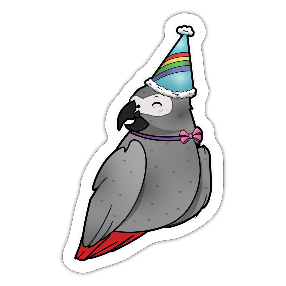 Peter Birthday Sticker - white matte