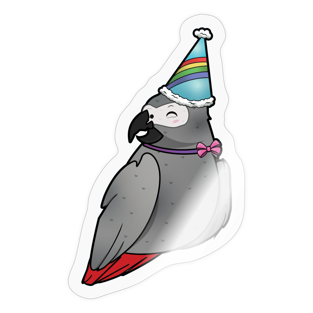 Peter Birthday Sticker - transparent glossy