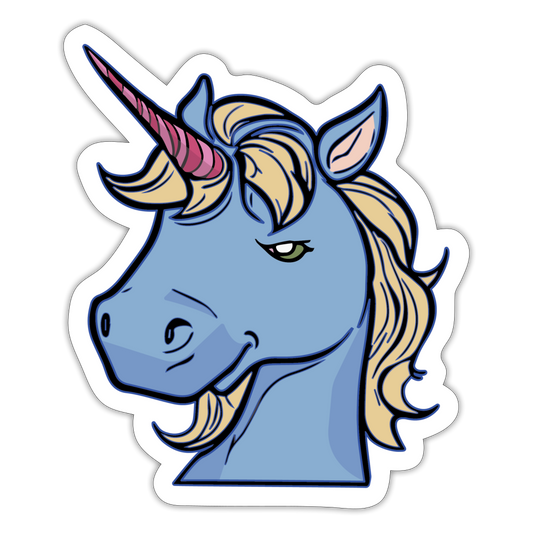 Dazzle Unicorn Sticker - white matte