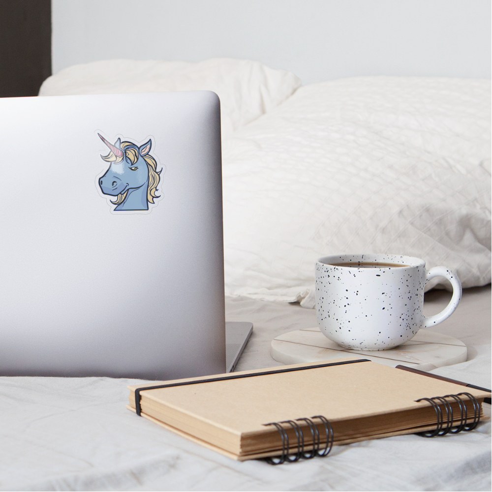 Dazzle Unicorn Sticker - transparent glossy