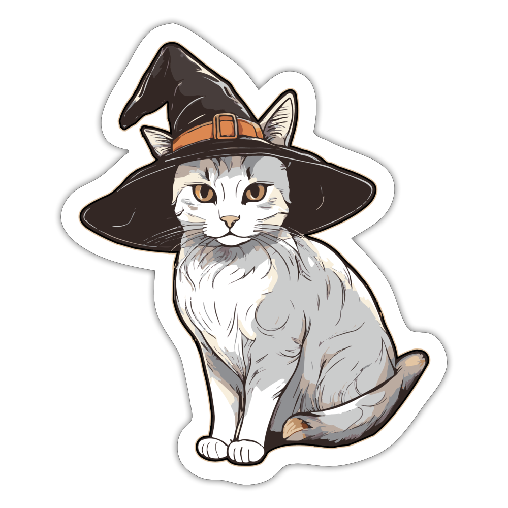 Whiskers Sticker - white matte