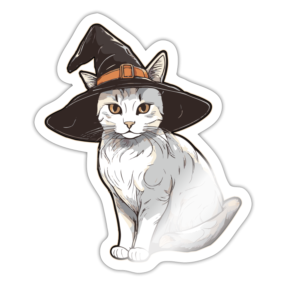 Whiskers Sticker - white glossy