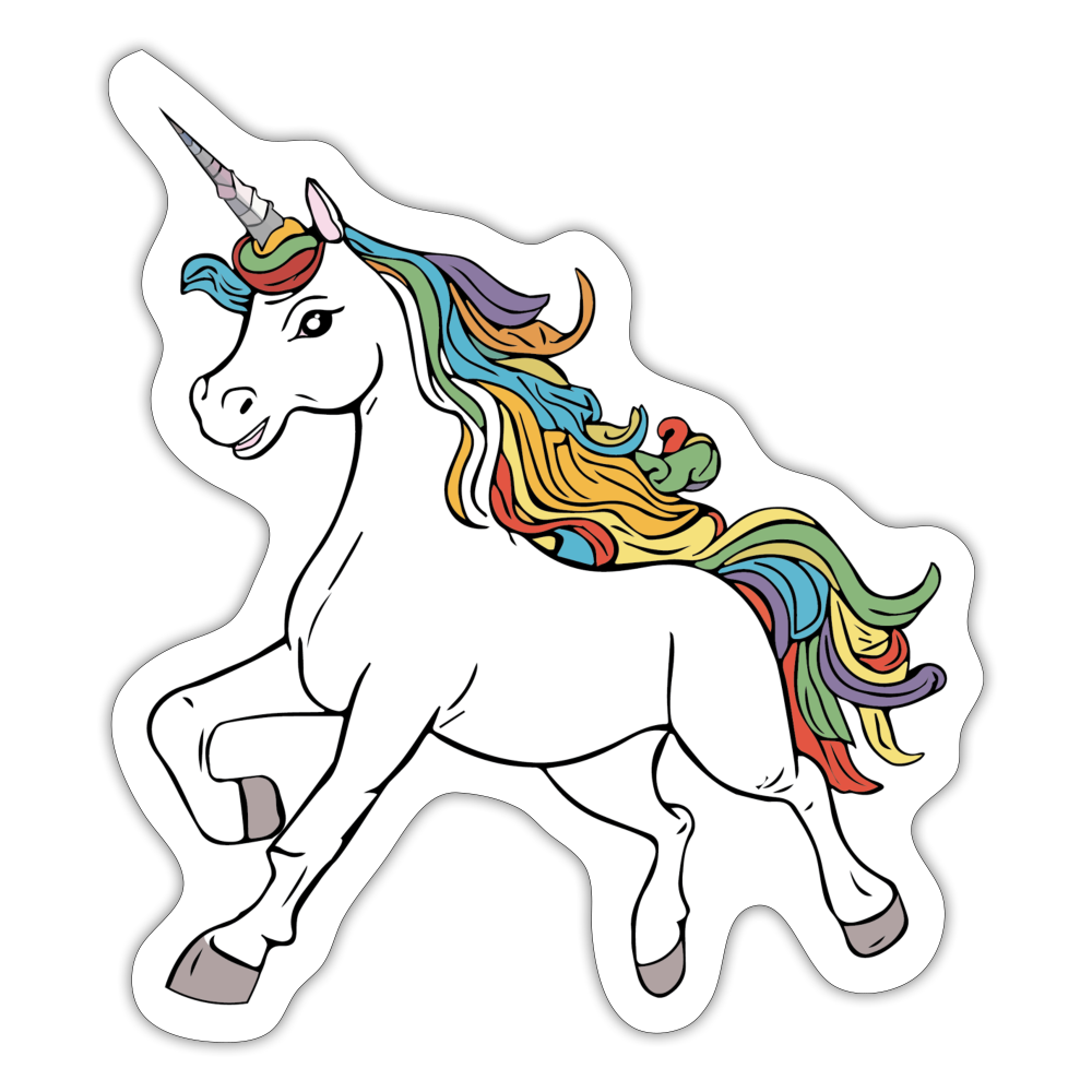 Starlight Unicorn Sticker - white matte