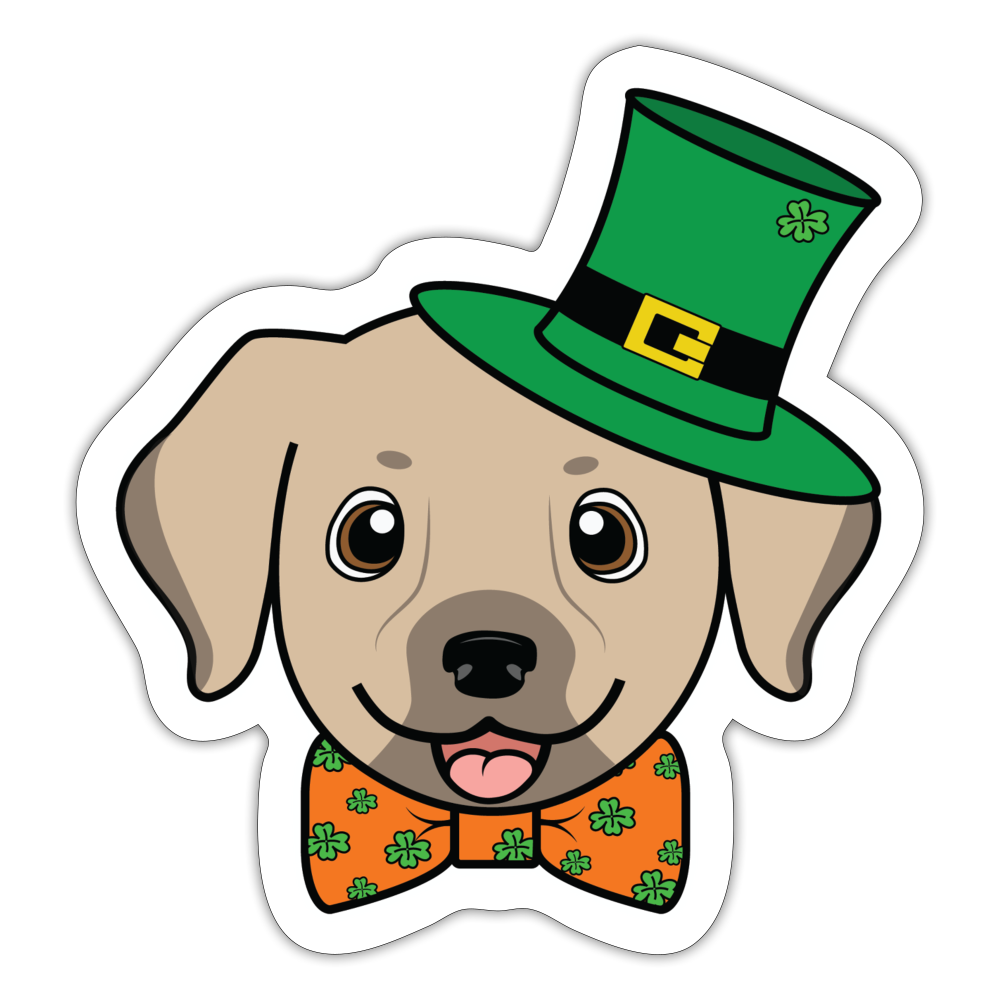 Bandit the Doggone Leprechaun - white matte