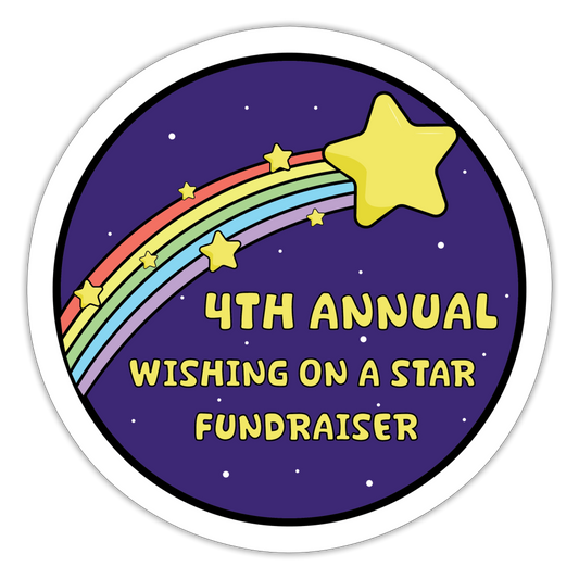 4th Annual Wishing on a Star Sticker - white matte