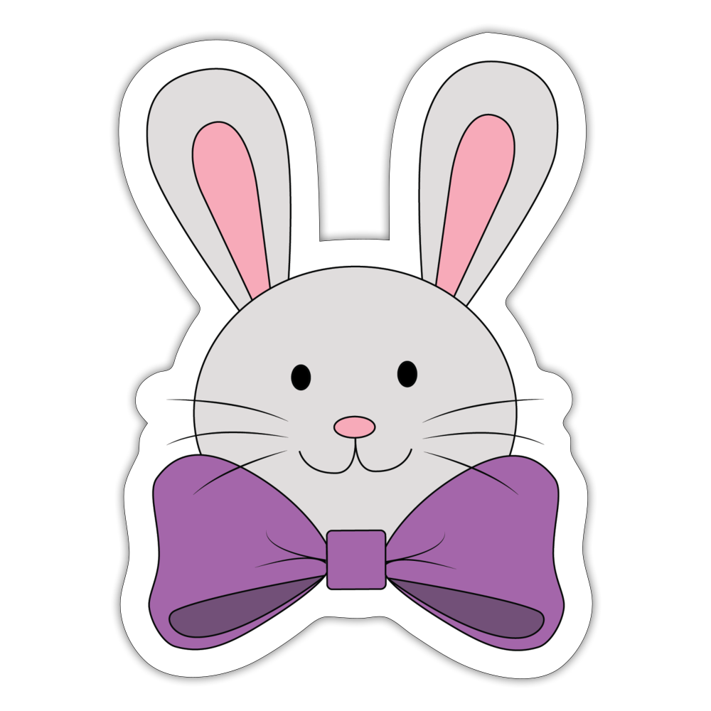 Cottontail Cutie Sticker - white matte