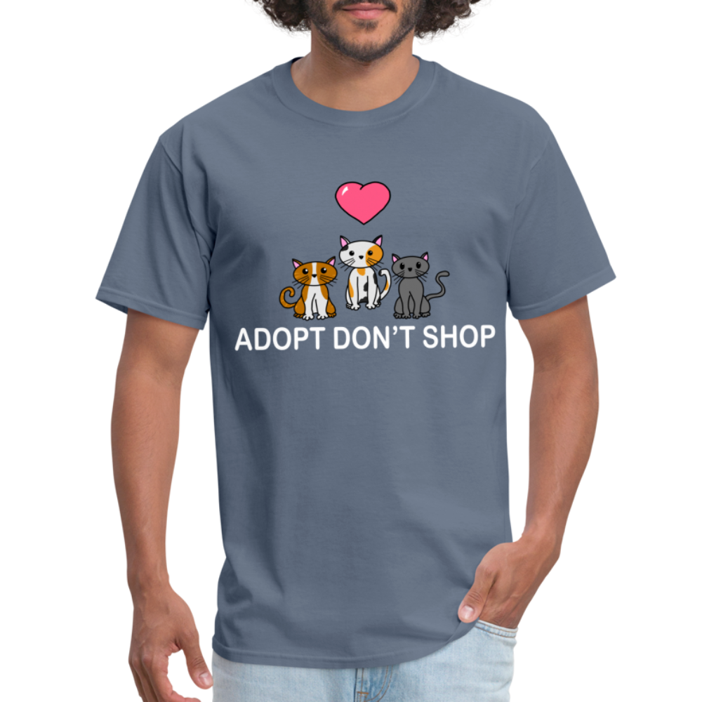 Adopt Don't Shop- Cat Addition - denim