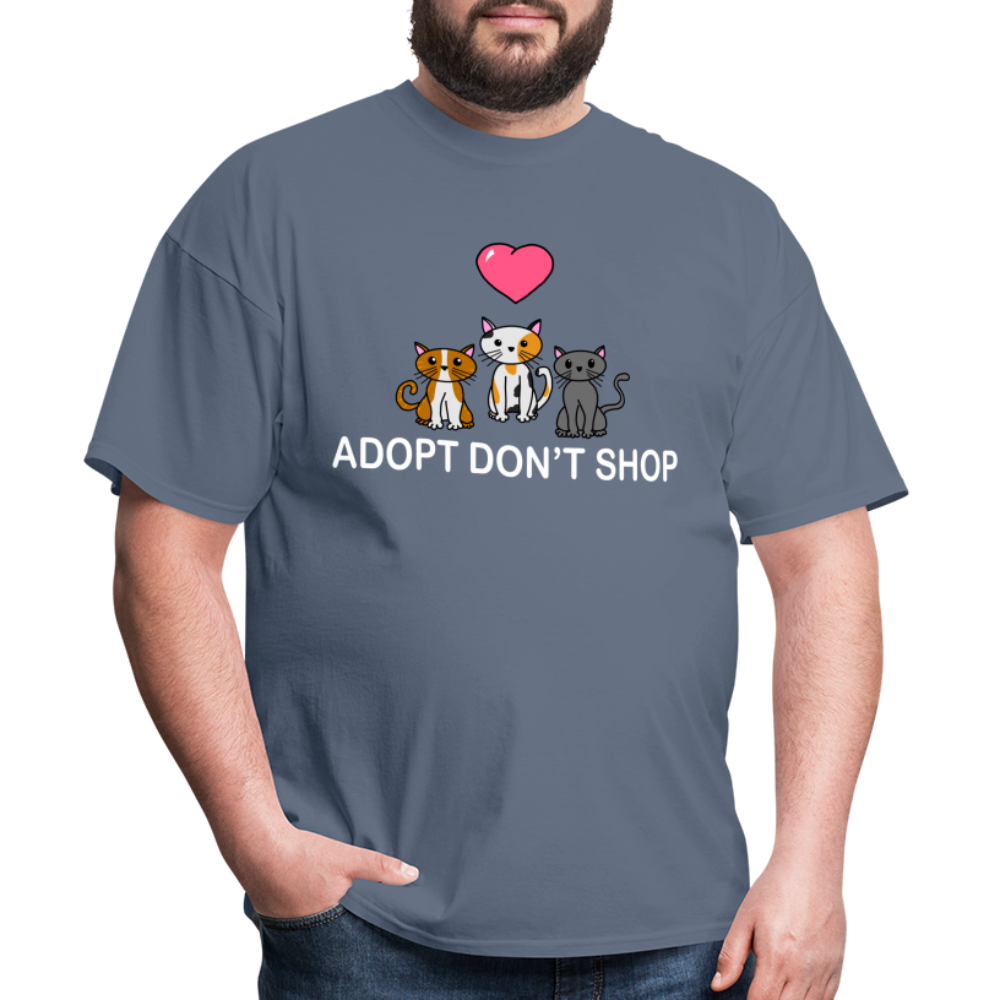 Adopt Don't Shop- Cat Addition - denim