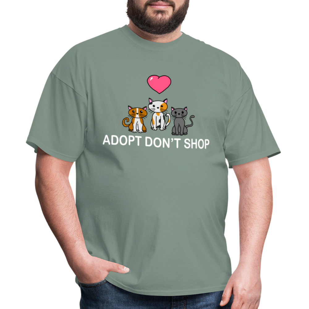 Adopt Don't Shop- Cat Addition - sage